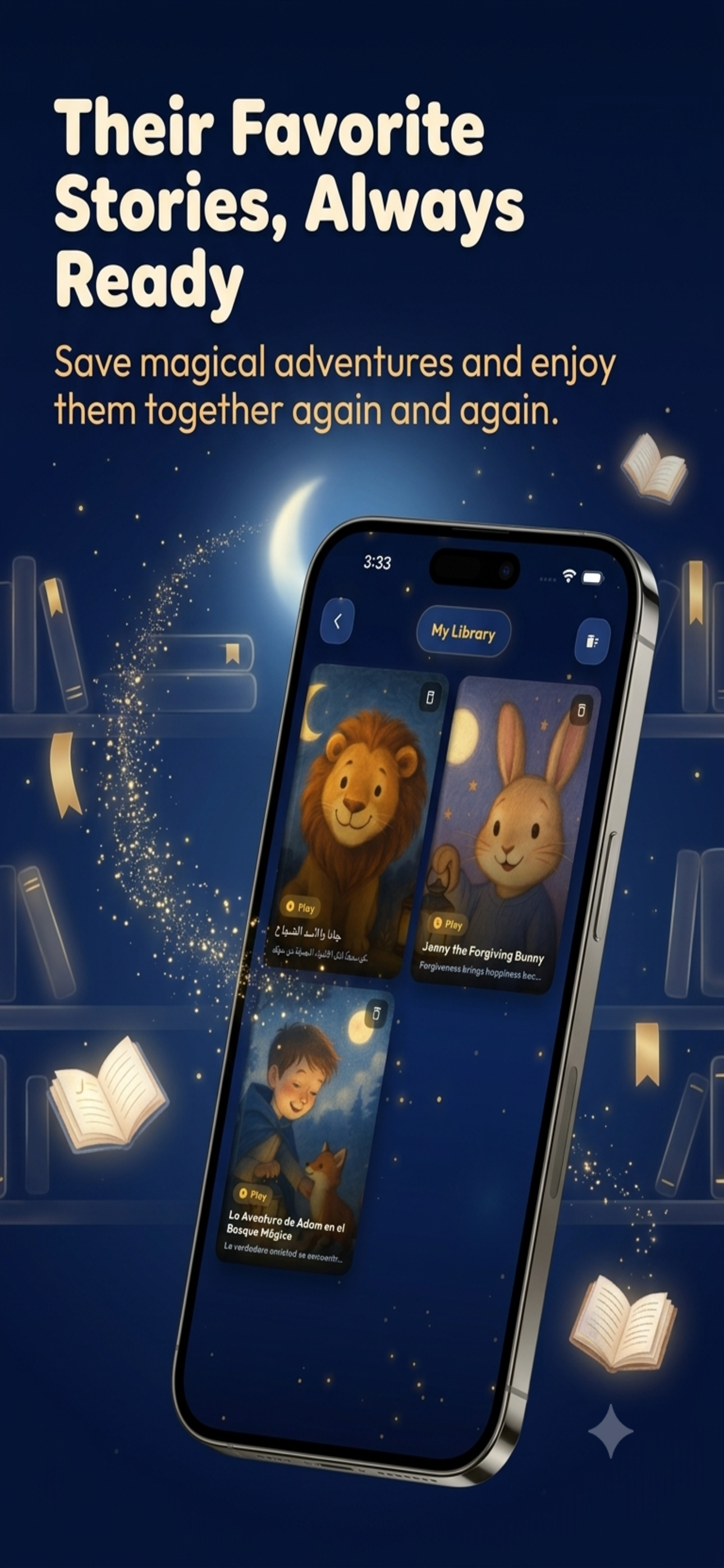 StoryTime Library screen preview